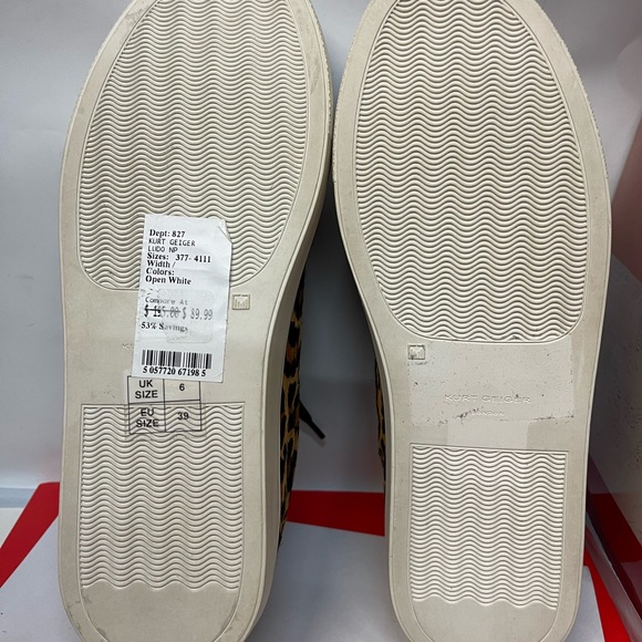 Brand New Kurt Geiger London Sneaker Leopard pattern size 8 (EU 39) - Picture 10 of 11